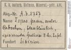 Etiketten zu Topas (NHMW-MIN-Ab5757)